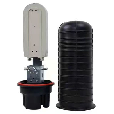 উল্লম্ব 1 ইন 4 আউট অপটিক্যাল স্প্লাইস ডোম ক্লোজার যান্ত্রিক সিলিং কেবল স্প্লাইস বক্স ফাইবার অপটিক ক্লোজার