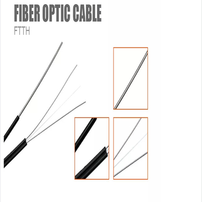 1 কিমি 2 কিমি 3 কিমি প্লাইউড ড্রাম FTTH ফাইবার অপটিক ড্রপ ক্যাবল 1 কোর একক মোড ইনডোর ফাইবার অপটিক ক্যাবল